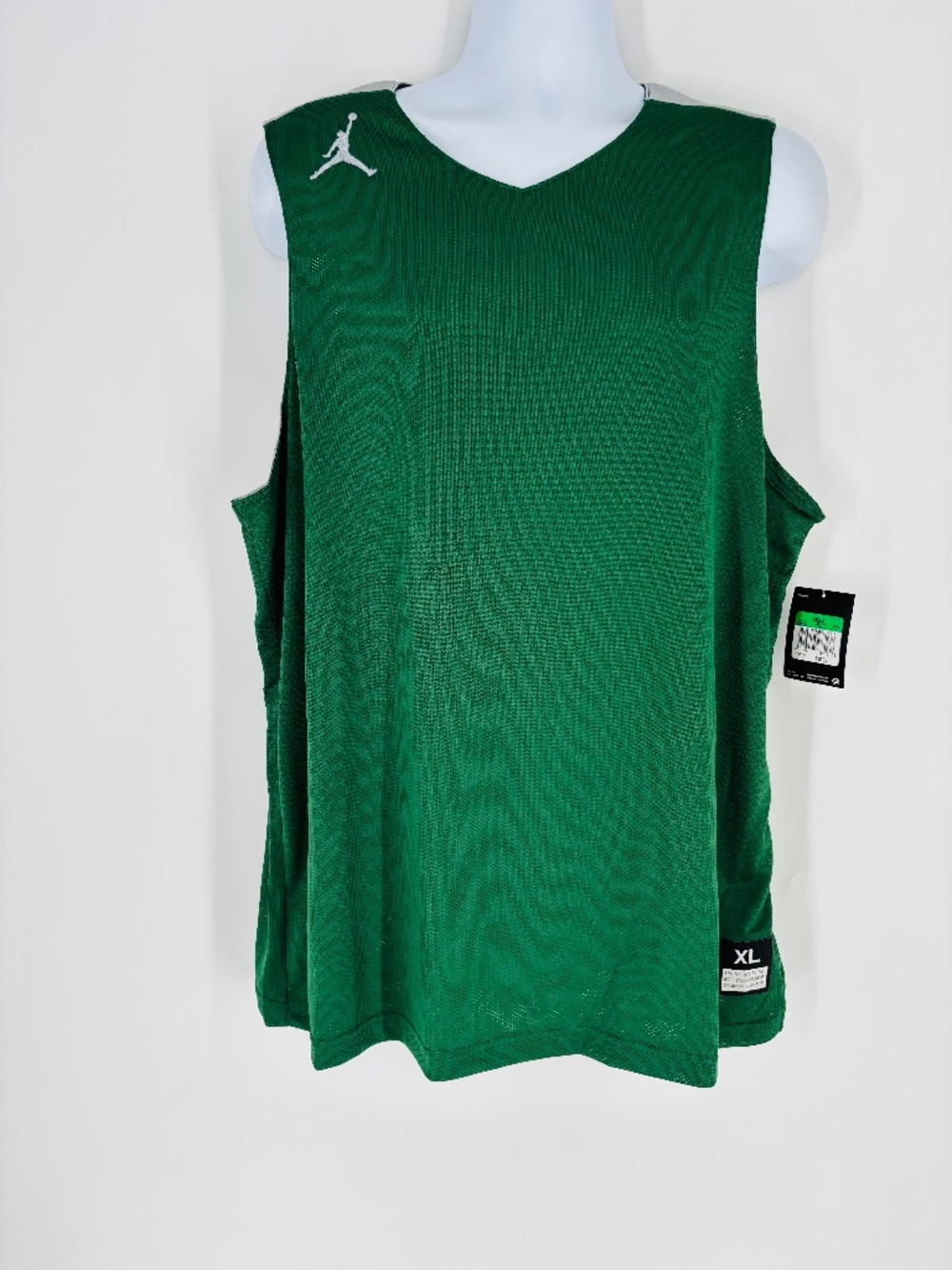Nike Jordan Jumpman Reversible Basketball Jersey Green Gray NWT Size: XL